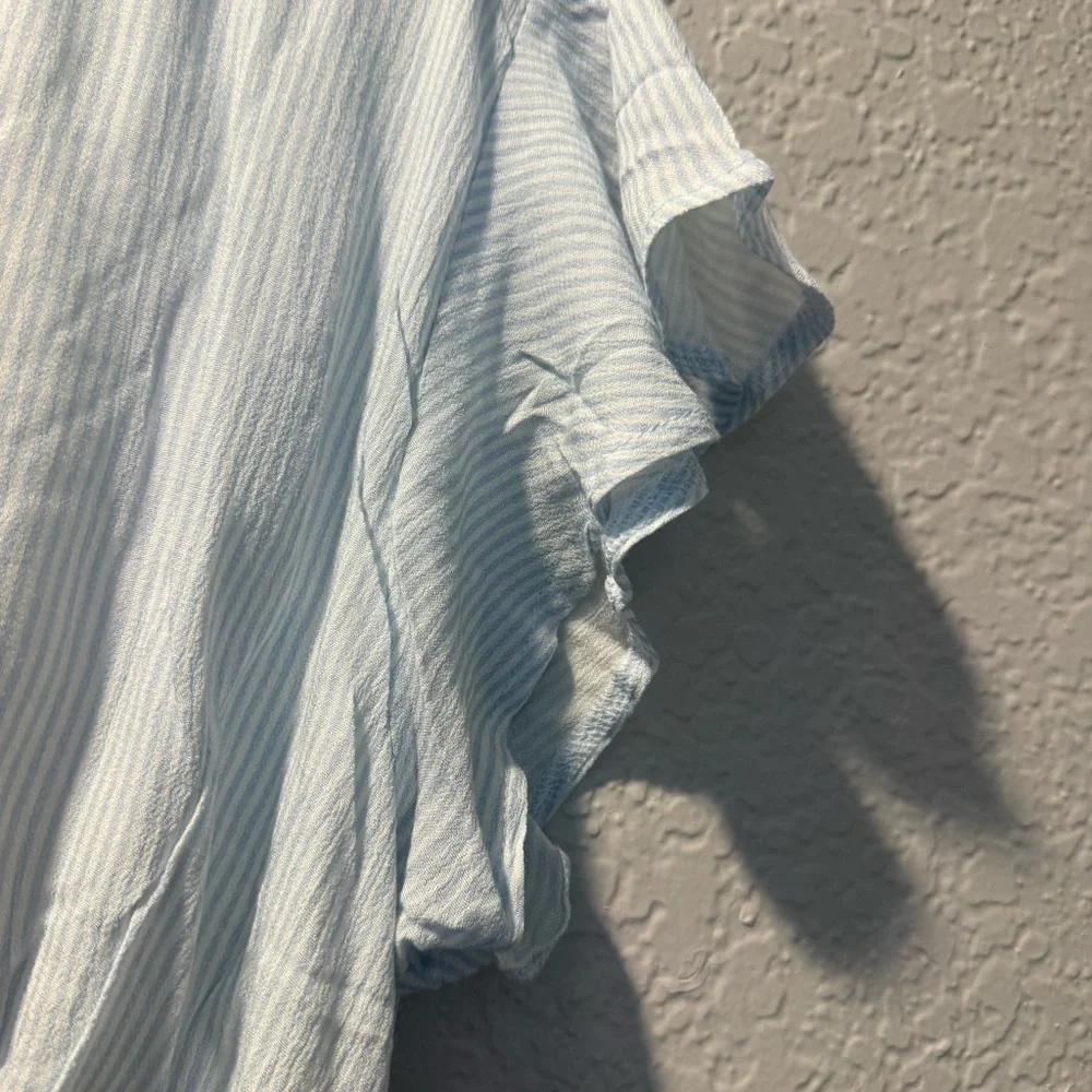 Rachel Parcell Light Blue Smocked Mini‎ Dress Flutter Sleeve S - Picture 2 of 7
